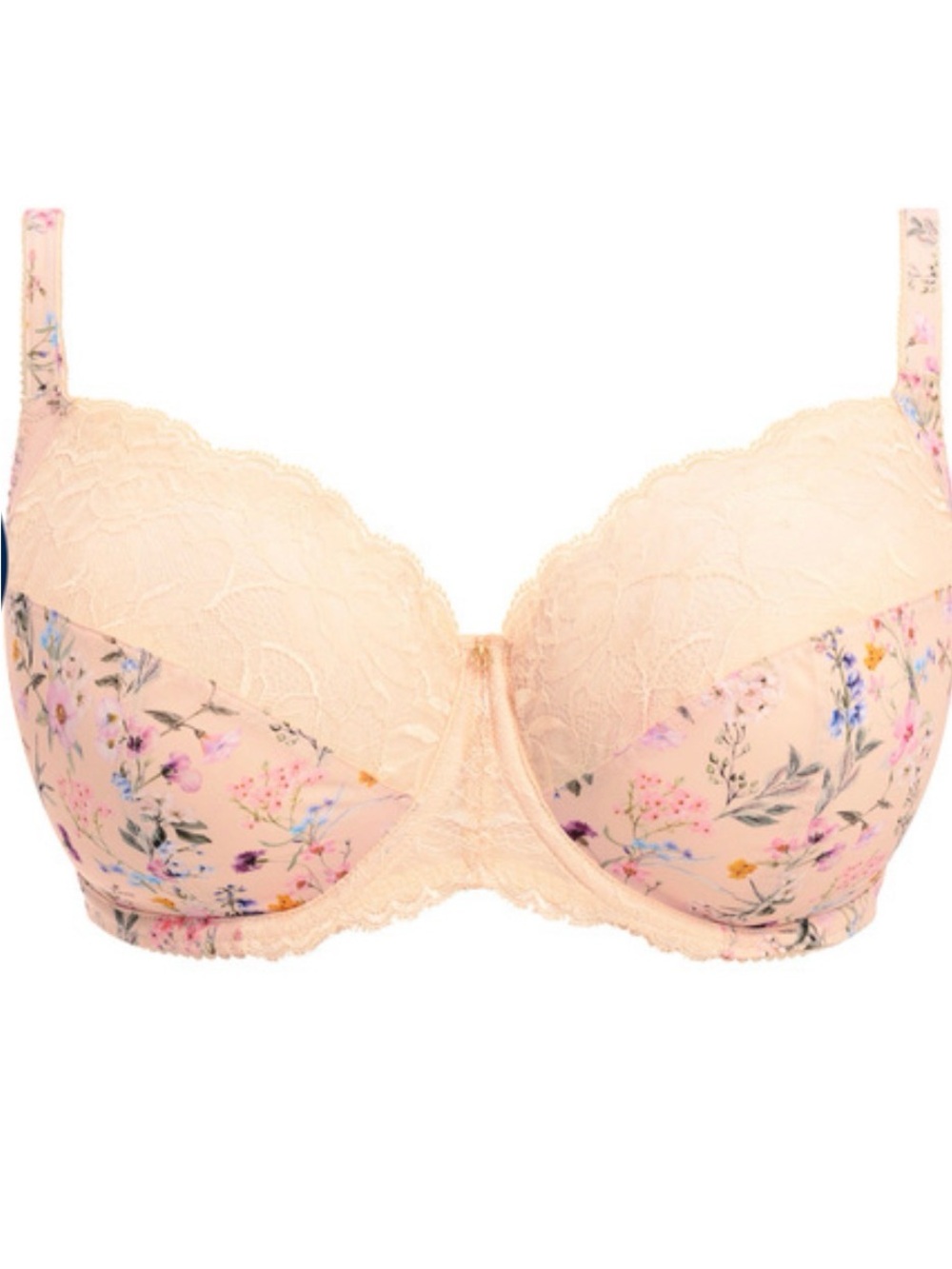 Fantasie Peach Floral Lace Underwire Bra